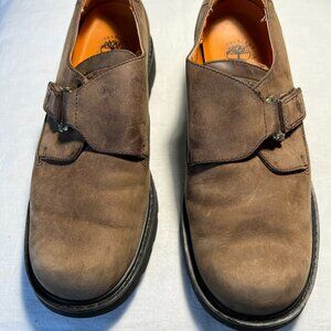 Women's Vintage Timberland Slip on loafer waterproof brown leather size 8.5